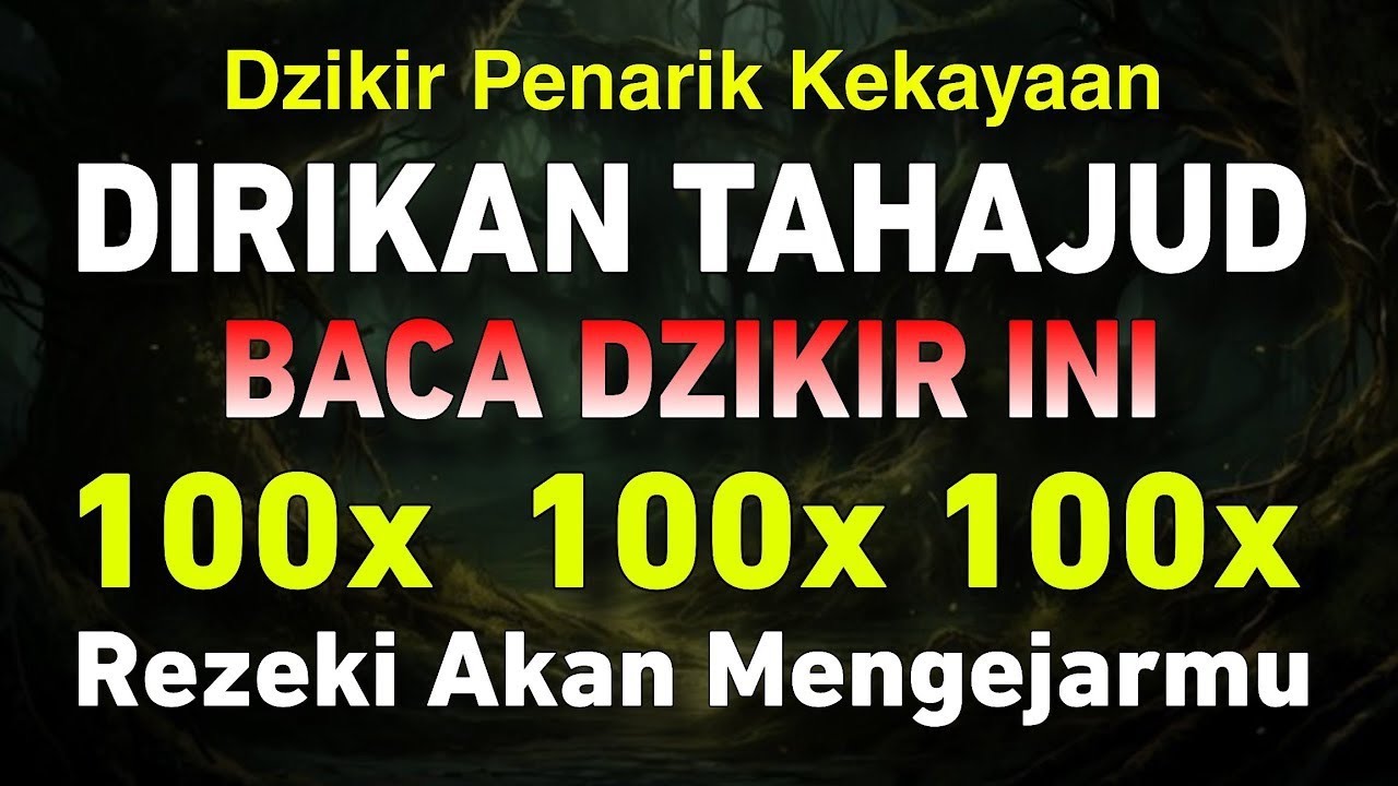 JANGAN SAMPAI TINGGALKAN DZIKIR INI Setelah Sholat Tahajud, Rezeki Lancar Dari Berbagai Arah
