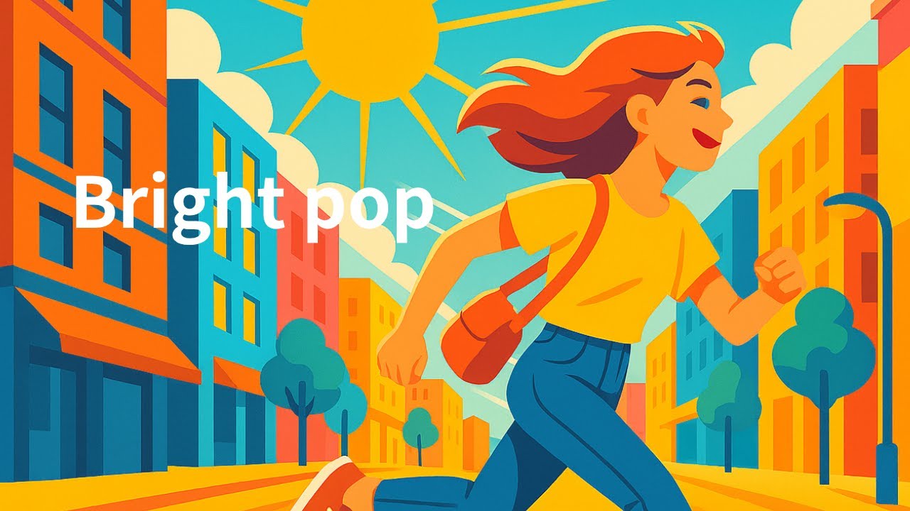 Bright pop-pop music
