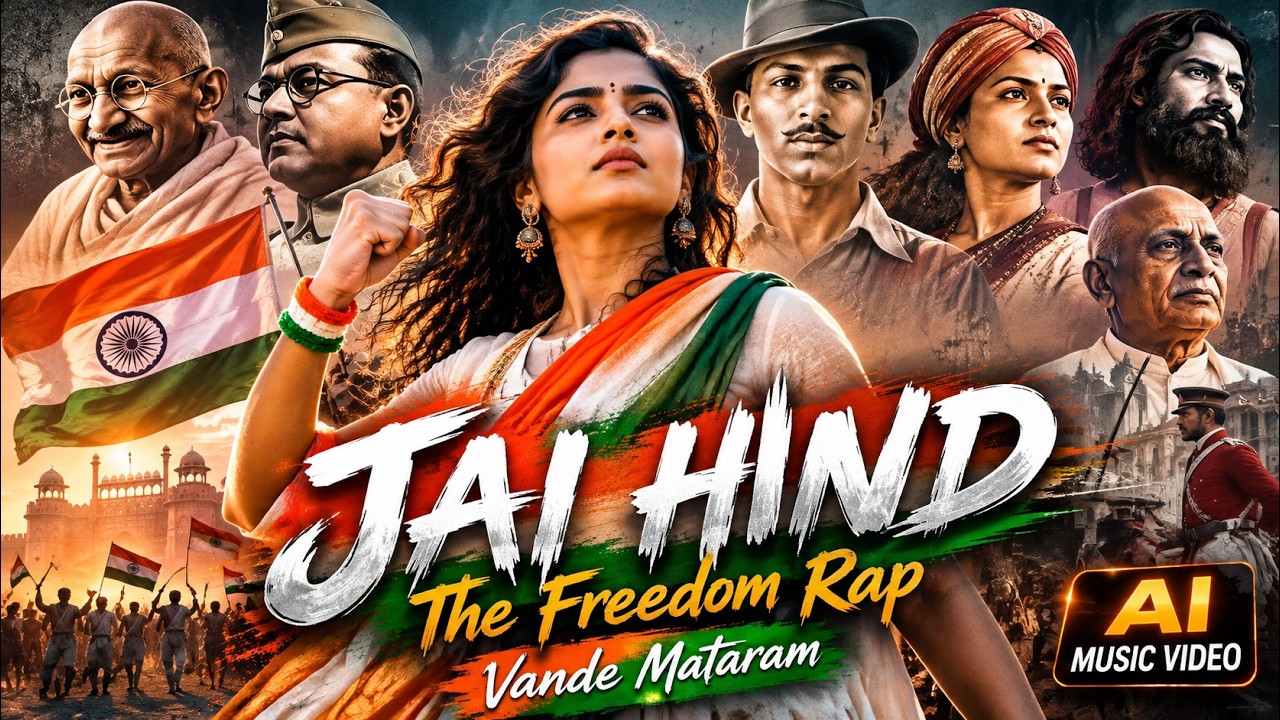 JAI HIND 🇮🇳 | The Freedom Rap | Indian Independence Day AI Music Video | Vande Mataram