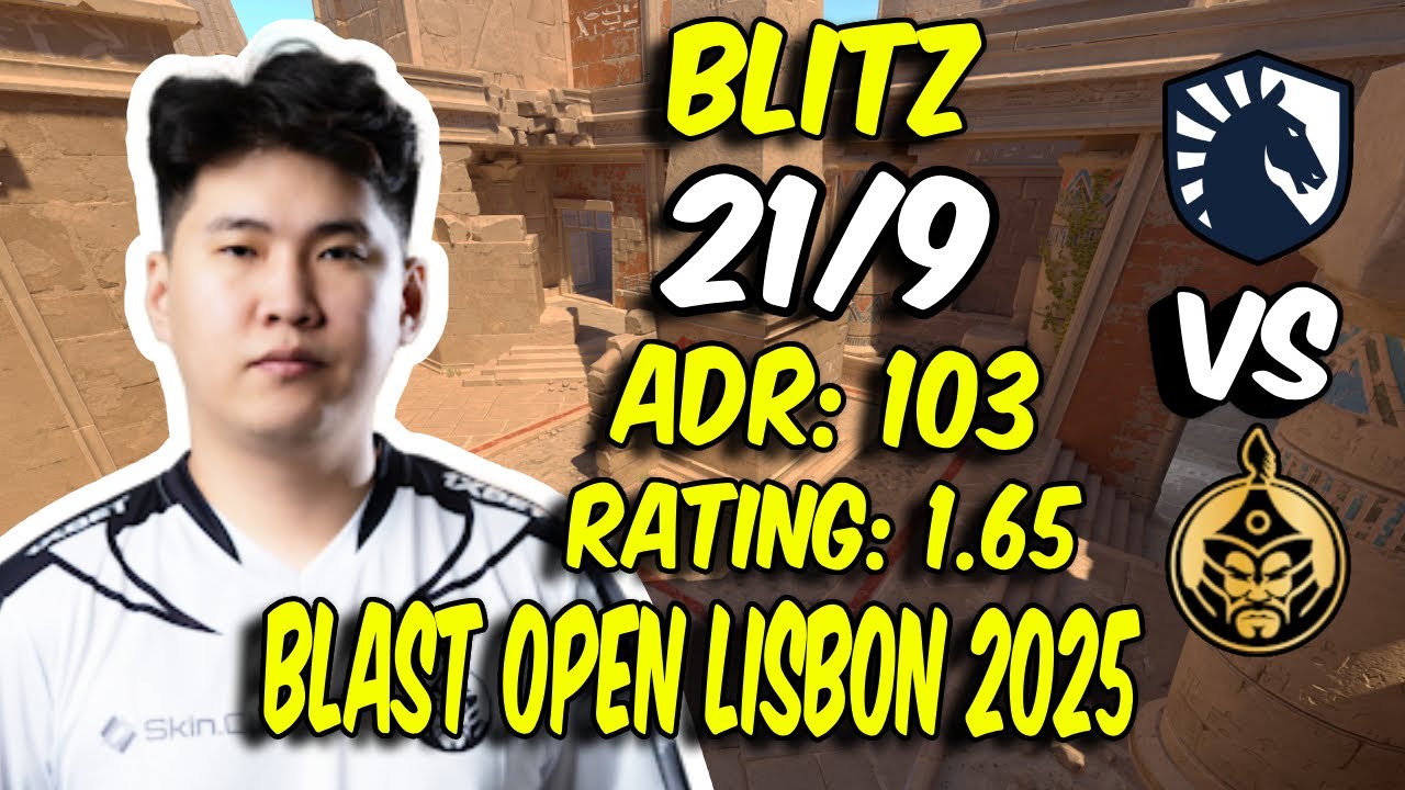 bLitz 21 Kills vs Liquid! The MongolZ bLitz POV (Anubis) at BLAST Open Lisbon 2025