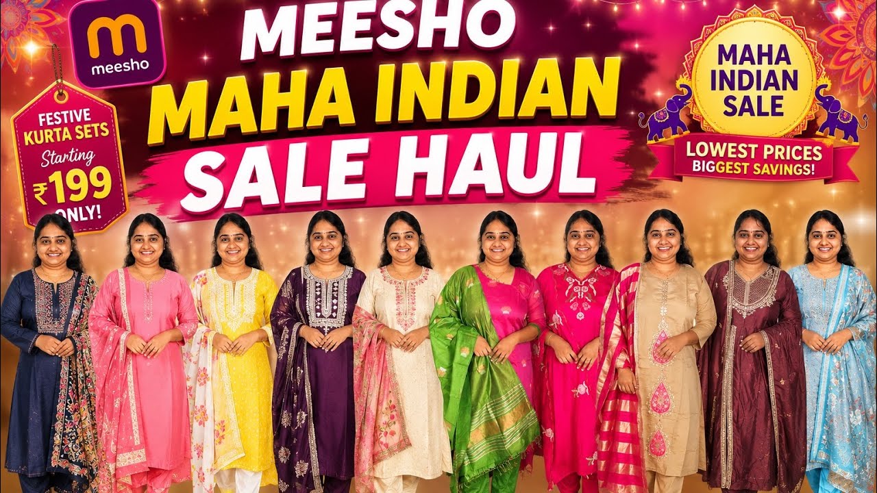 🔥 Meesho Maha Indian Sale | Best Kurta Sets Price Drop 😍 Budget Shopping Haul
