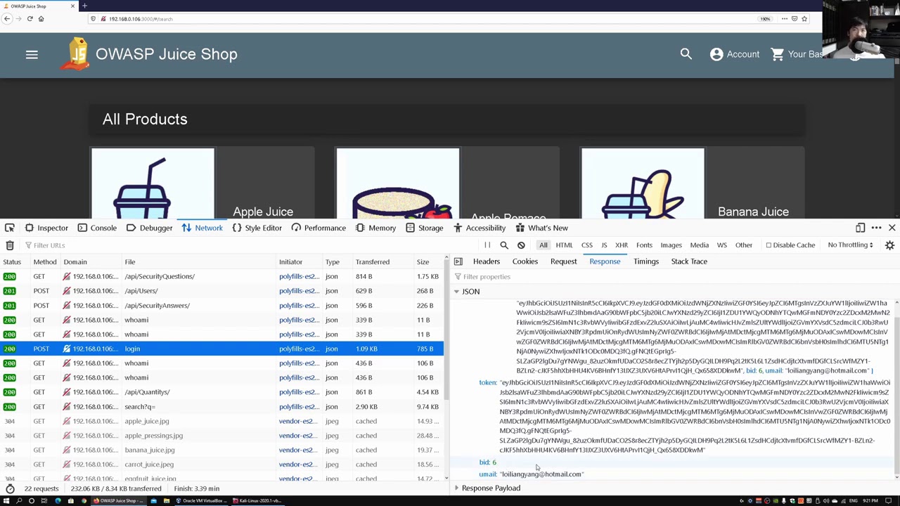 View Others' Shopping Cart - Web Application Penetration Testing OWASP
