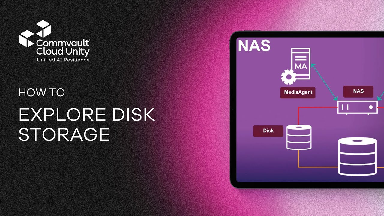 How to Explore Disk Storage in Commvault | Overview of Storage Types & Backup Architecture