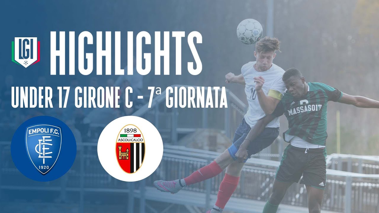 Highlights Empoli-Ascoli U17 A-B, 7^ giornata stagione 2023-24