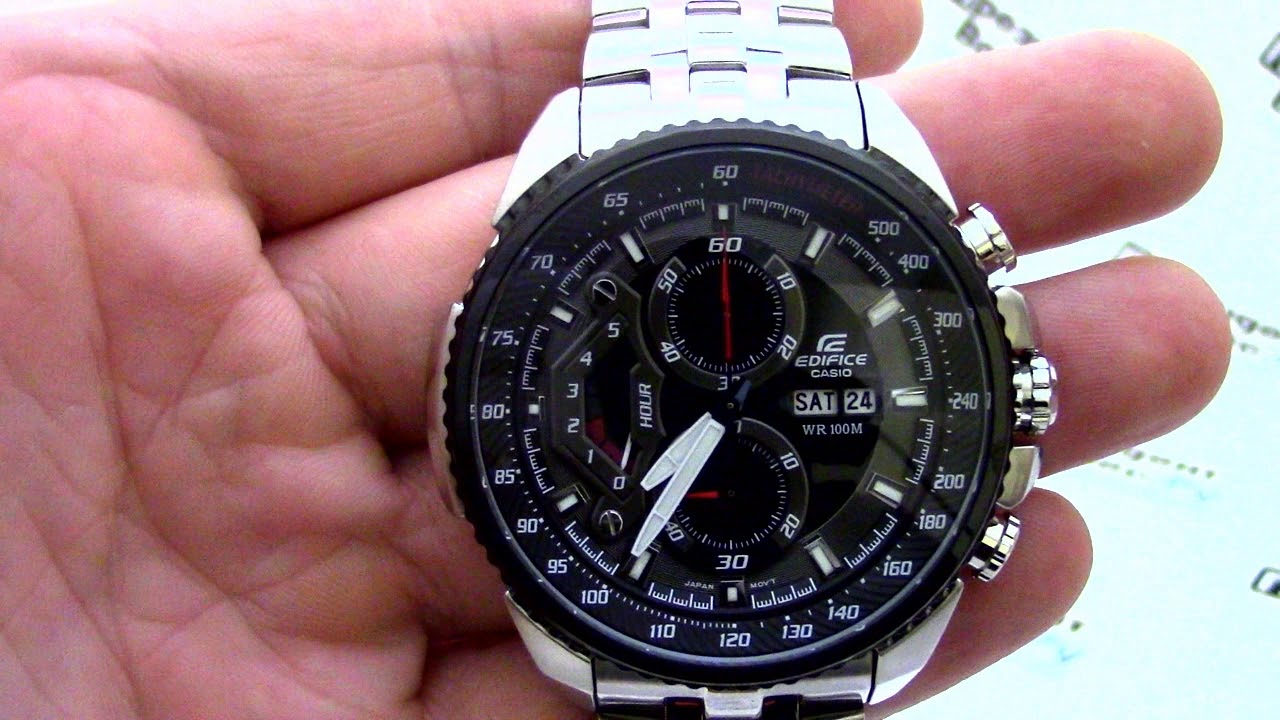 Часы Casio EDIFICE EF-558D-1A [EF-558D-1AVEF] - видео обзор от PresidentWatches.Ru