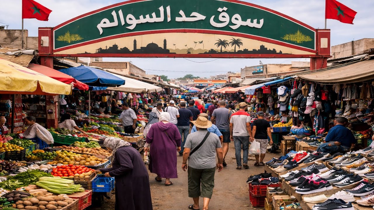 	جولة في سوق حد سوالم… 🥩أثمنة غادي تصدمك 	واش عمرك مشيتي لـ سوق حد سوالم؟ شوف الأجواء الحقيقي🤍
