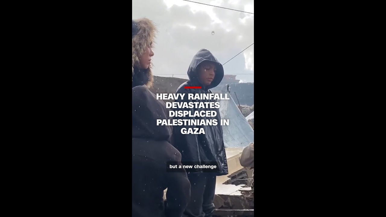 Heavy rainfall devastates displaced Palestinians in Gaza