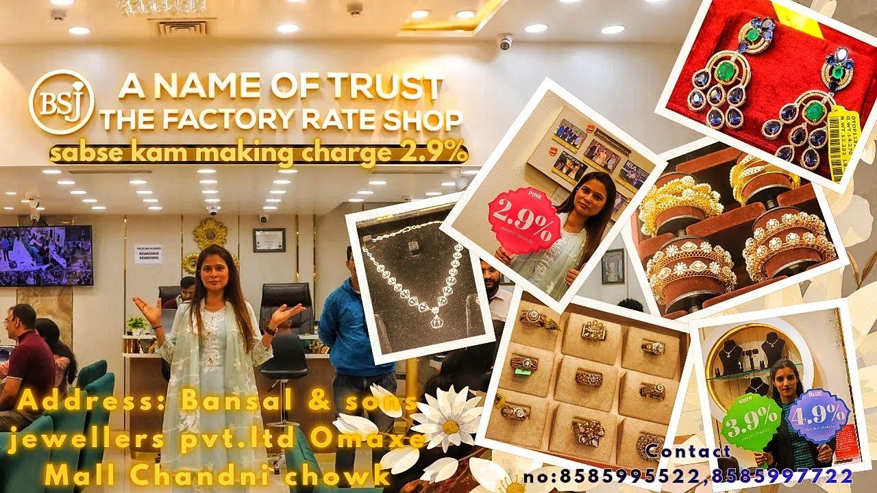 Bansal & Sons Chandni Chowk | Cheapest Gold & Diamond Jewelry | Best Jewelry Shop #omax #delhimetro