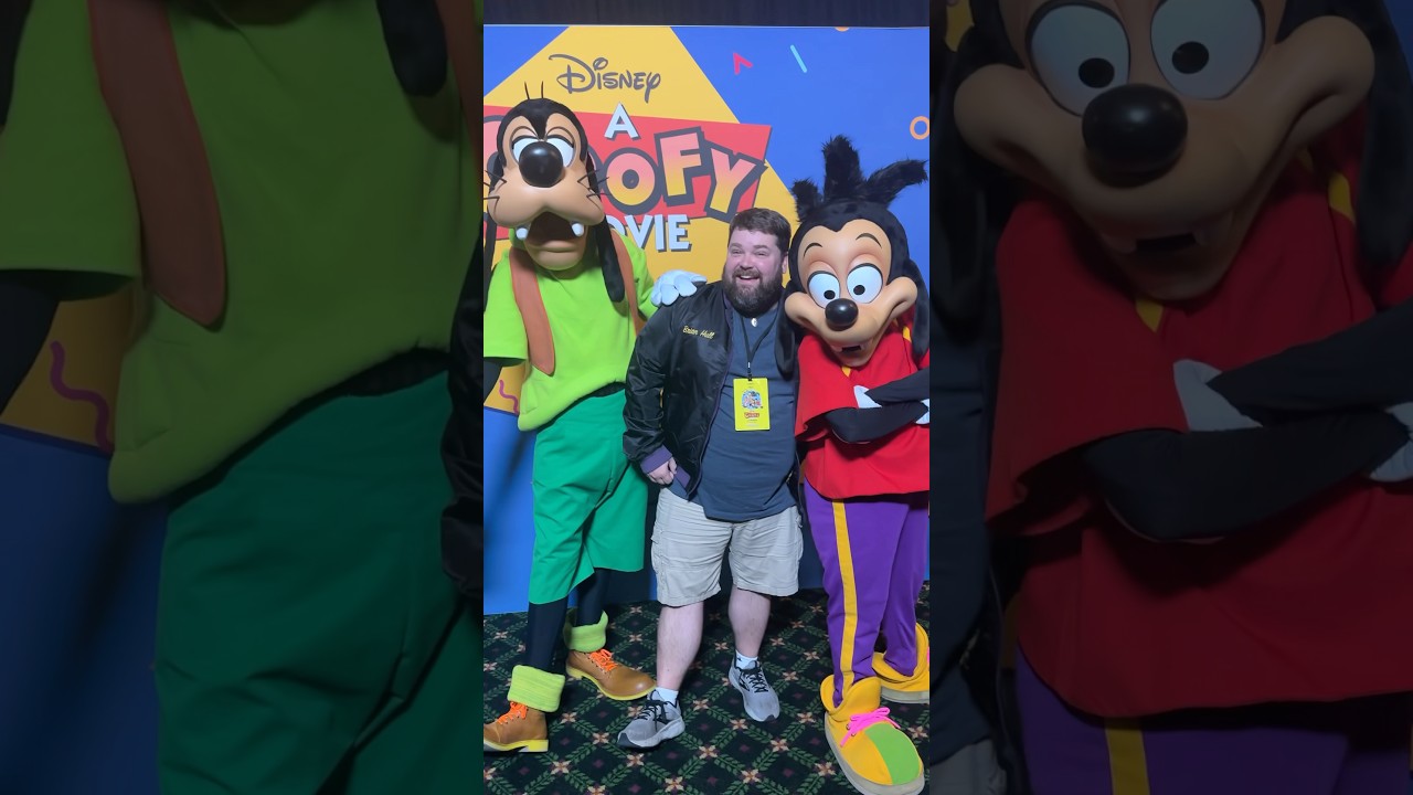 Goofy and Max were SHOCKED!! #AGoofyMovie @disneyplus @ElCapitanThtre #disney