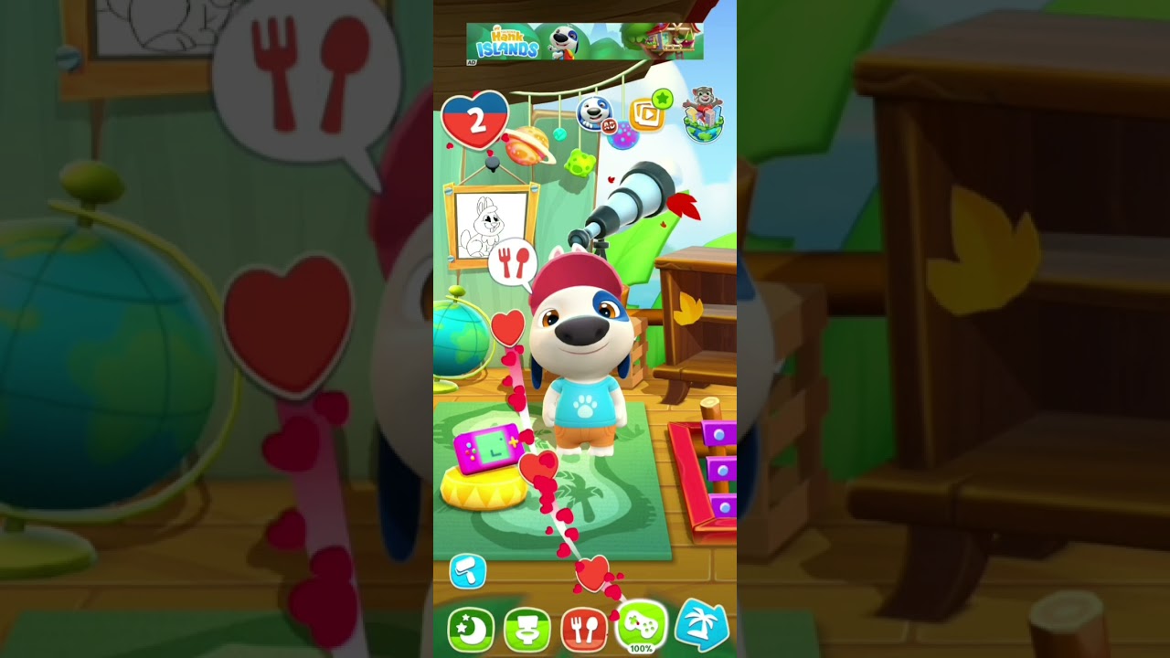 GAMES MY TALKING HANK ISLANDS #anak #games 