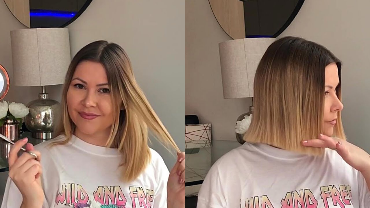 HOW TO CUT YOUR HAIR SHORT: Blunt Cut At Home
