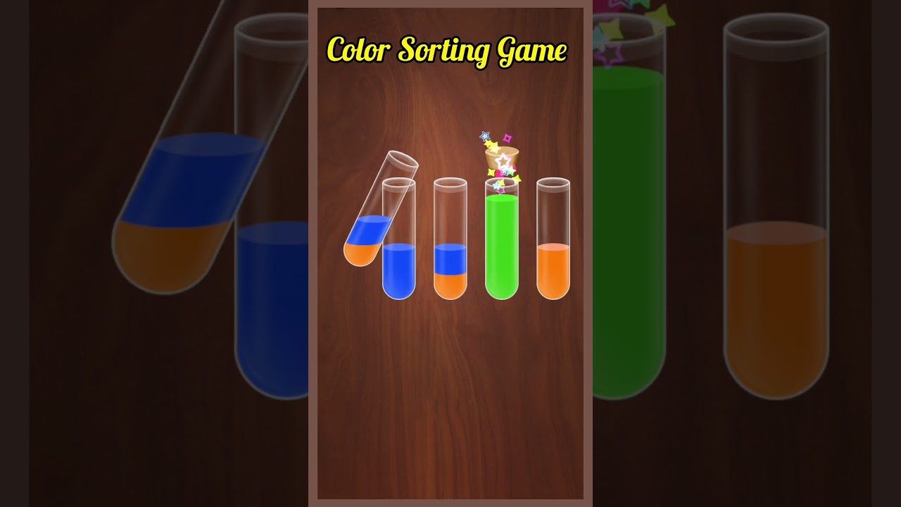 Color Sorting Game ☺️ #shorts #short #shortsfeed #viralvideo #viral #games #gameshorts #gameplay
