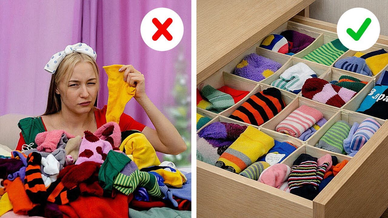 Idee per organizzare l’armadio e piegare i vestiti salvaspazio 👕✨