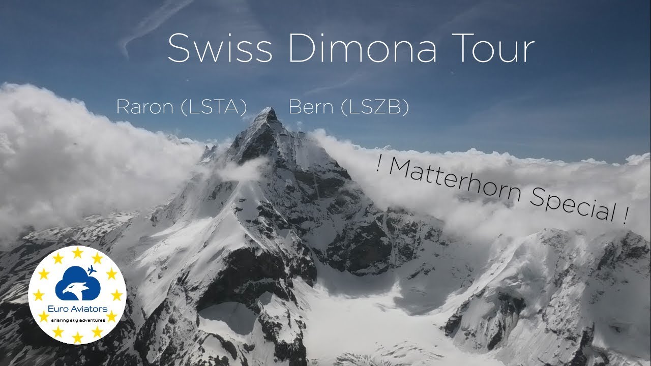 Swiss Dimona Tour - Part 2 🇨🇭 | VFR Matterhorn Mountain Flying Special | Raron (LSTA) - Bern (LSZB)