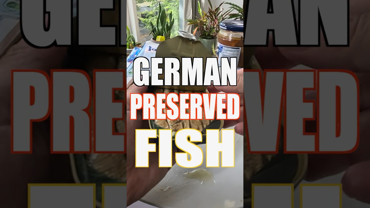 German Preserved Fish 🇩🇪🐠 | POV Grocery Shopping & Food Tasting #shorts