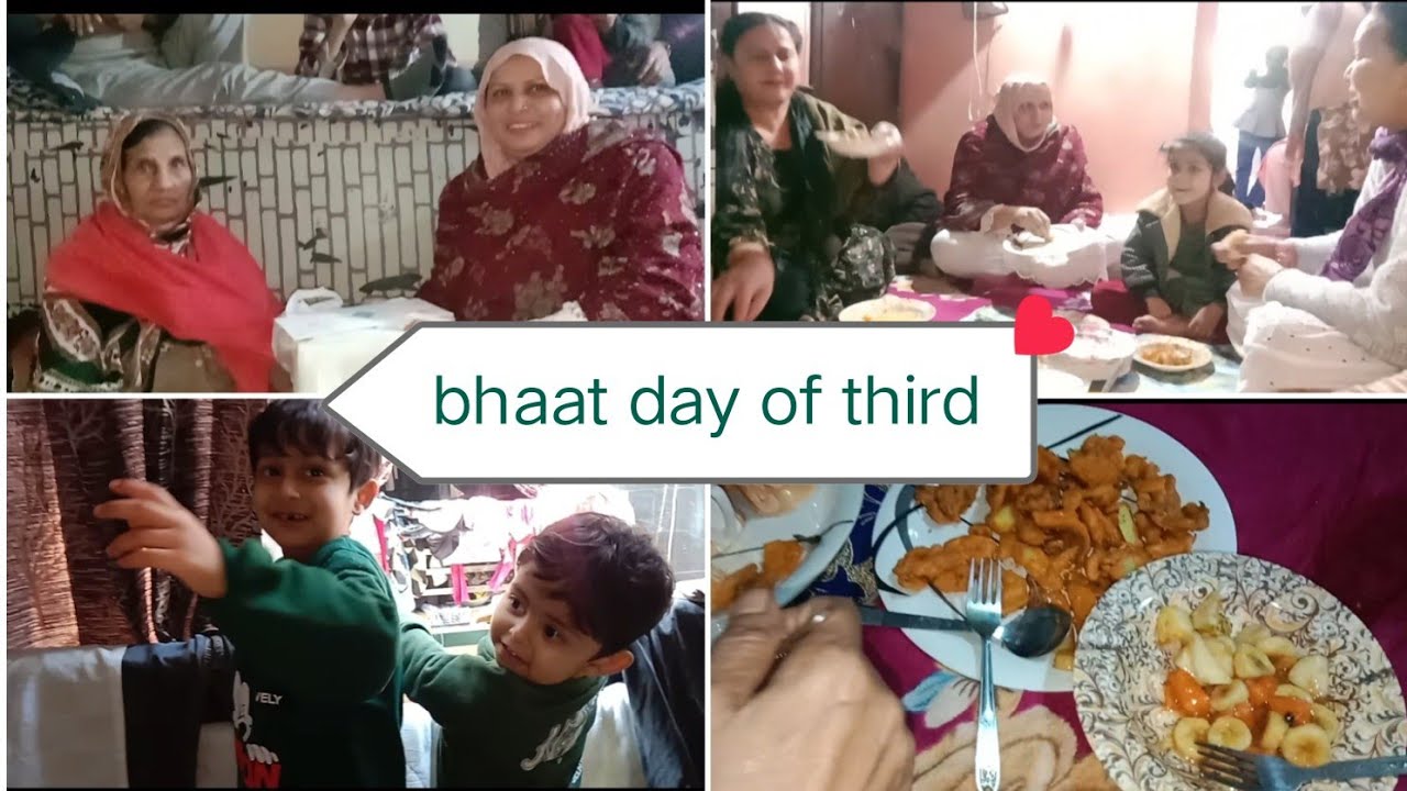 Bhaat day of third#family vlog