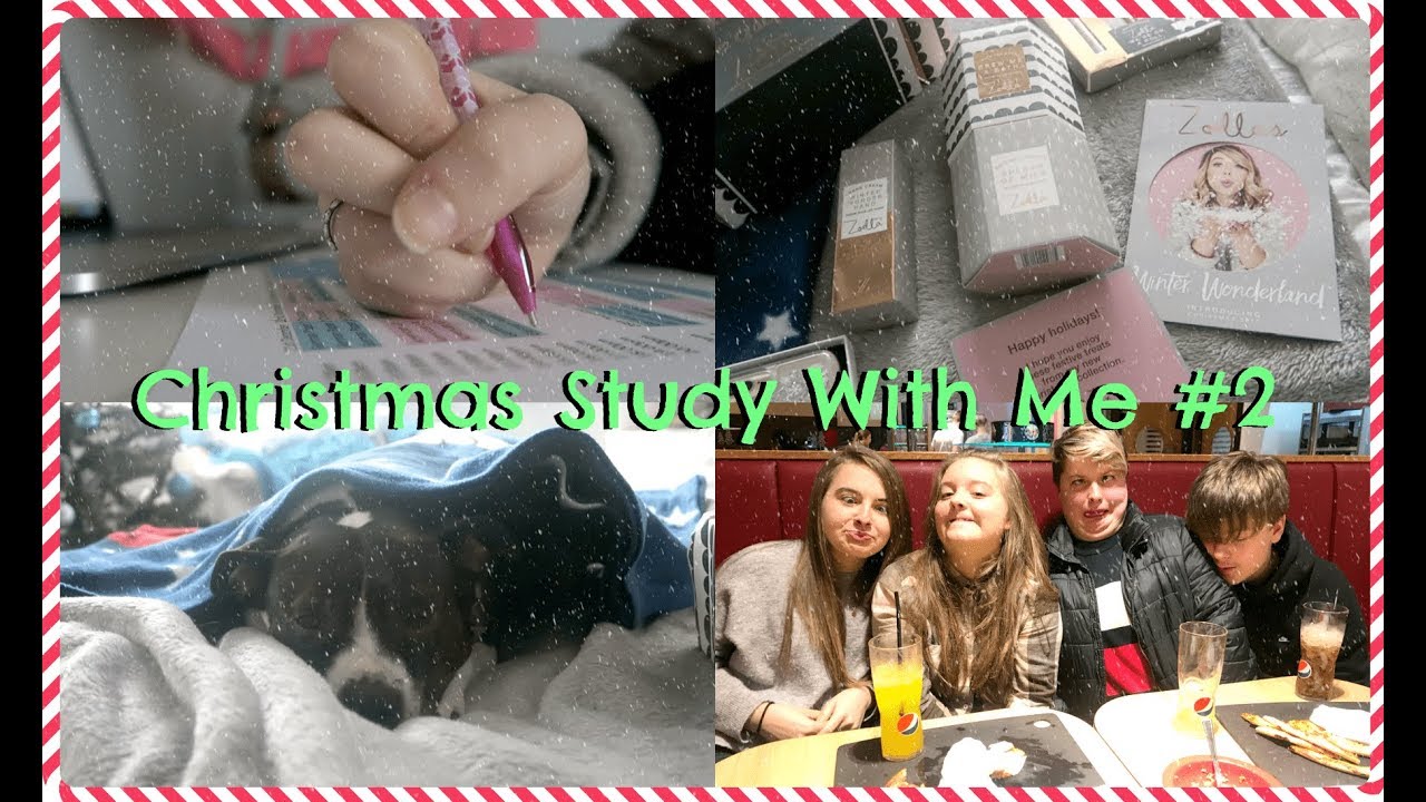 Christmas Holiday Study With Me (and Mini PO Box Haul) #2 - 22nd December 2017!