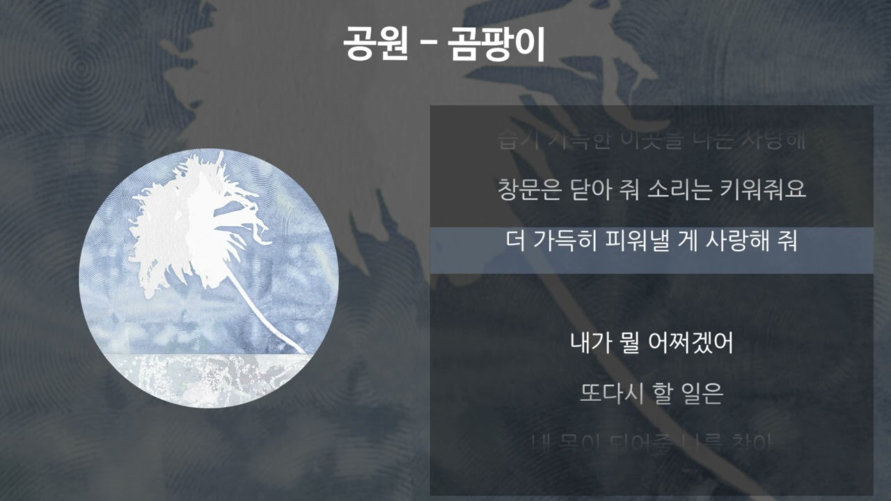 공원 - 곰팡이 [가사/Lyrics]