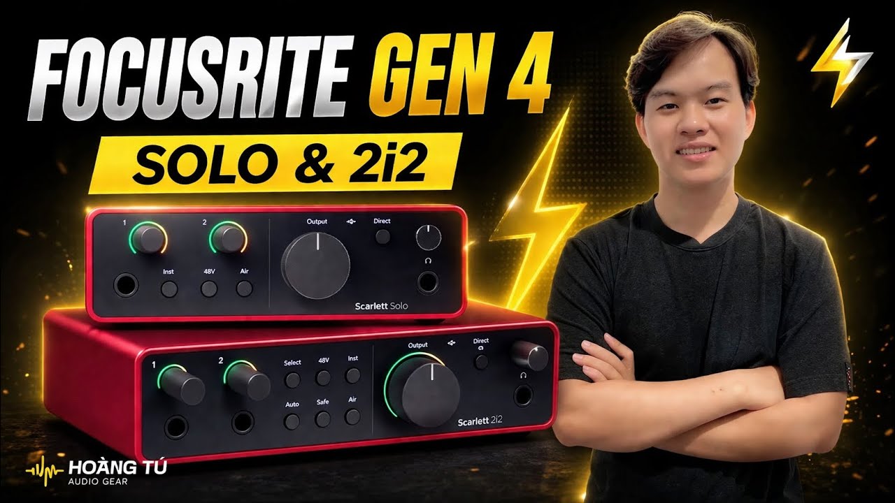 Đánh Giá Soundcard Focusrite Solo Gen 4 & 2i2 Gen 4_Khác Gì Với Gen 3 | Tú Lê Hoàng Studio