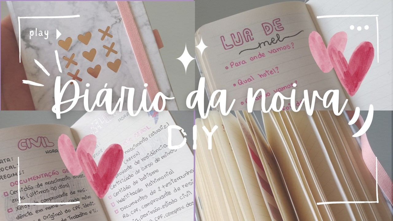 Diário da Noiva DIY 💐| Montando do Zero + Ideias Criativas #inspiration #casamento #diario #memories