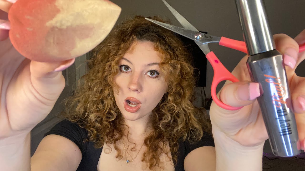ASMR| FASTEST-SKINCARE, MAKEUP & HAIRCUT💥