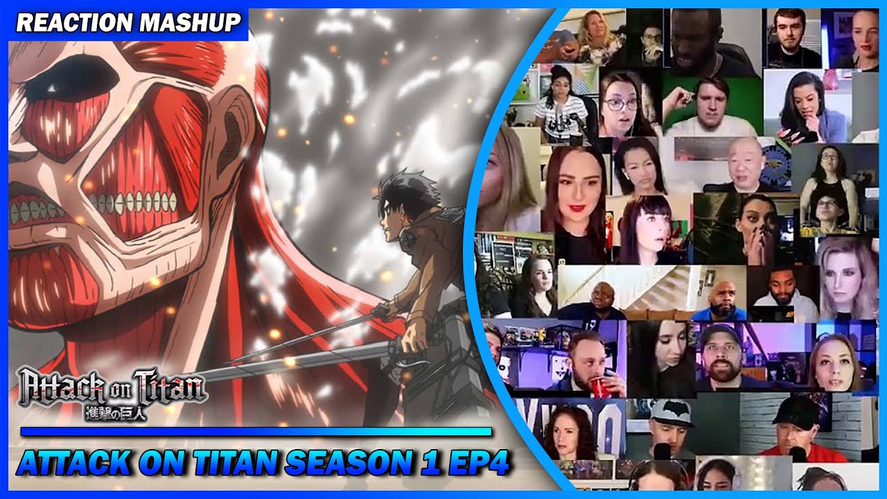 Attack on Titan Season 1 Episode 4 Reaction Mashup | 進撃の巨人 #shingekinokyojin  #attackontitan #aot