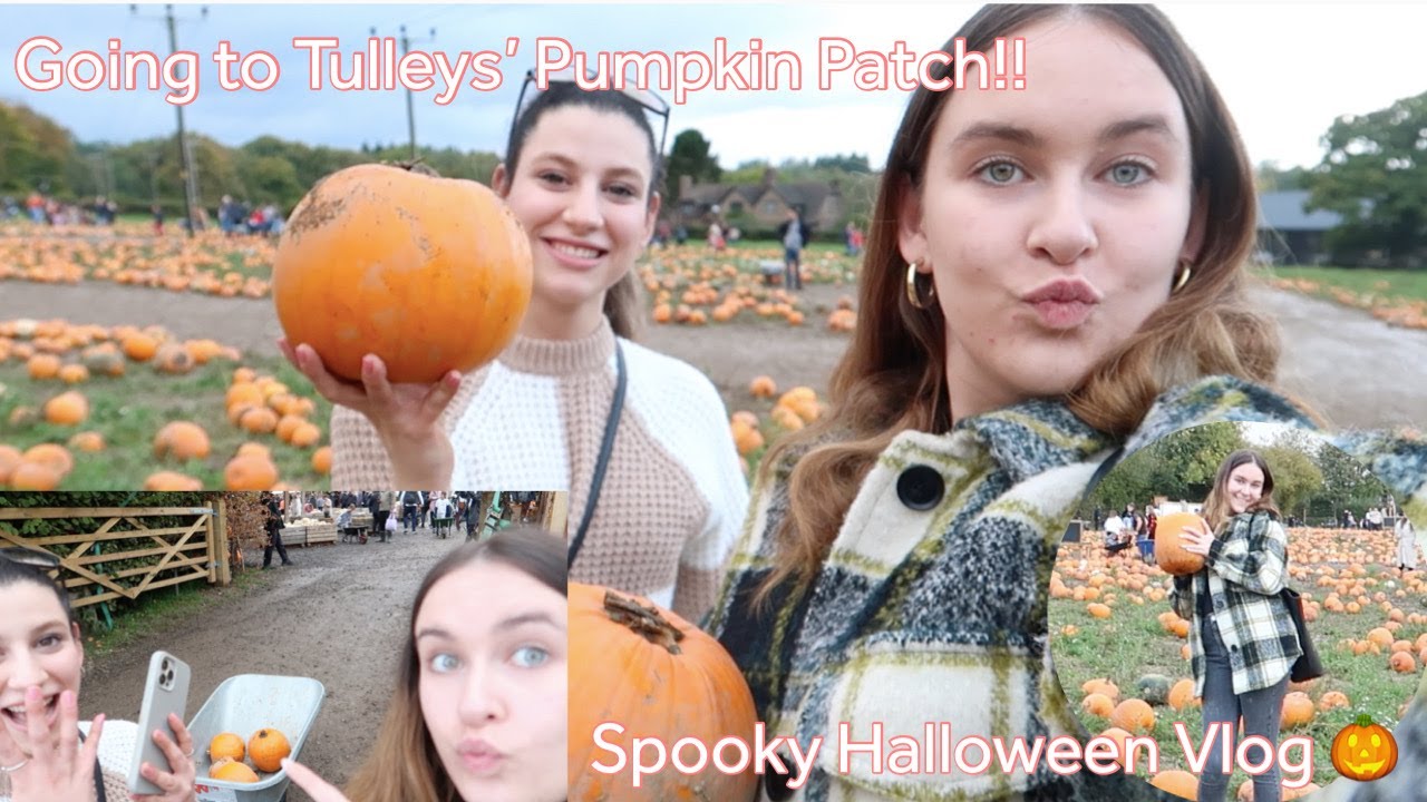 My first time going to a pumpkin patch!| Halloween Vlog 🎃🍂