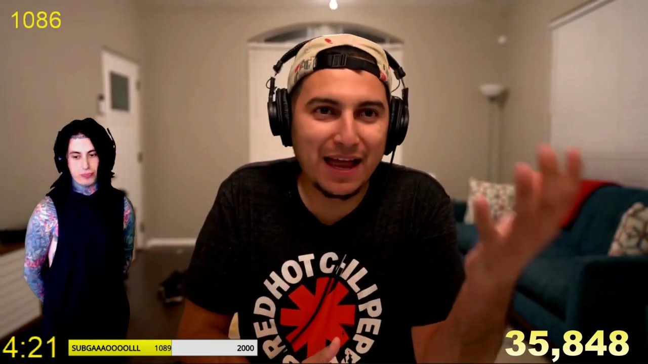 Ronnie Radke reacts to TheThirdErnest Carry On reaction live on Twitch
