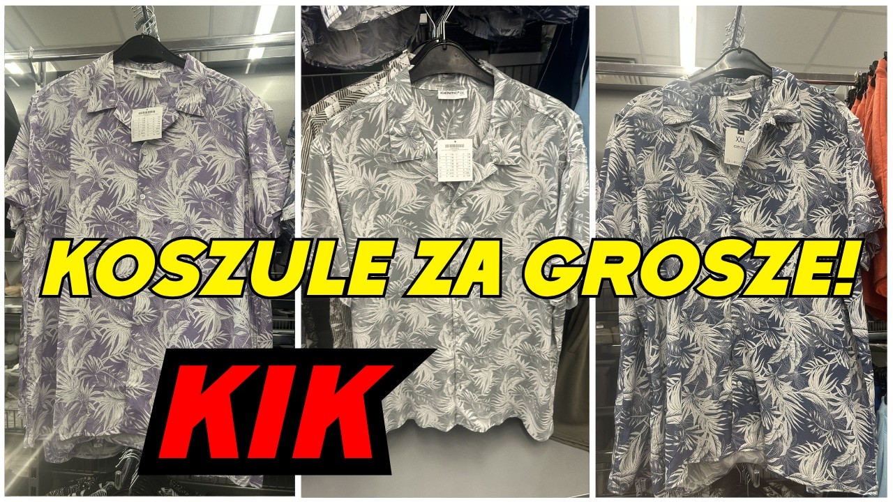 TANIA MODA MĘSKA  W KIK!  💥 KOSZULE I KOSZULKI ZA GROSZE  💥 MĘSKIE UBRANIA NA LATO 💥  PRZEGLĄD KIK 💥