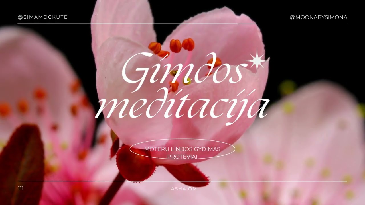 GIMDOS MEDITACIJA vedama meditacija moterims