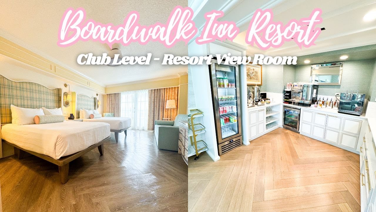 Disney's Boardwalk Inn - Club Level Resort View Room Tour