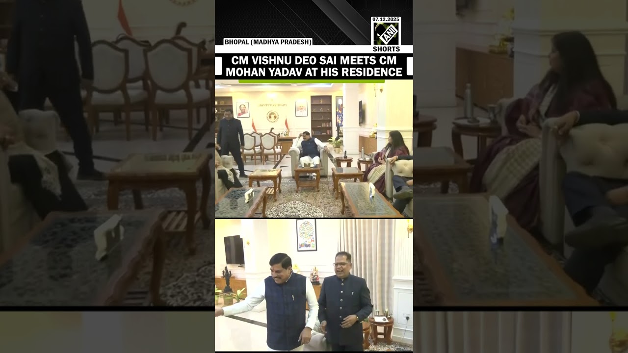 Chhattisgarh CM Vishnu Deo Sai meets CM Mohan Yadav at his residence in Bhopal