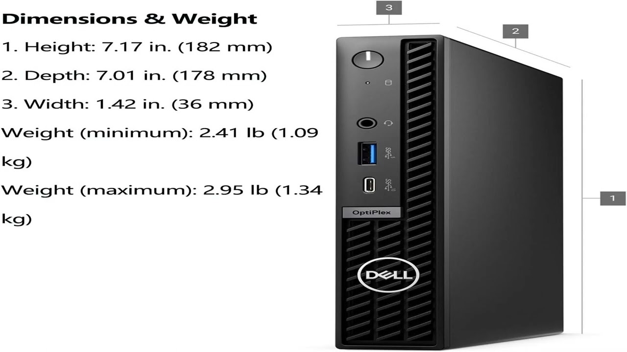 Лучшее предложение: Мини-компьютер Dell OptiPlex 7020 MFF 7000 для бизнеса | 16 ГБ оперативной па...