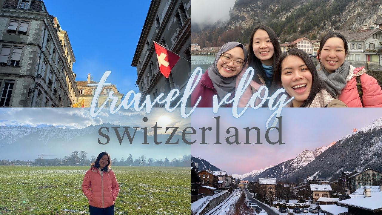 [vlog] switzerland 🇨🇭travels : lindt chocolate museum 🍫, paragliding, snowy chamonix 🏔