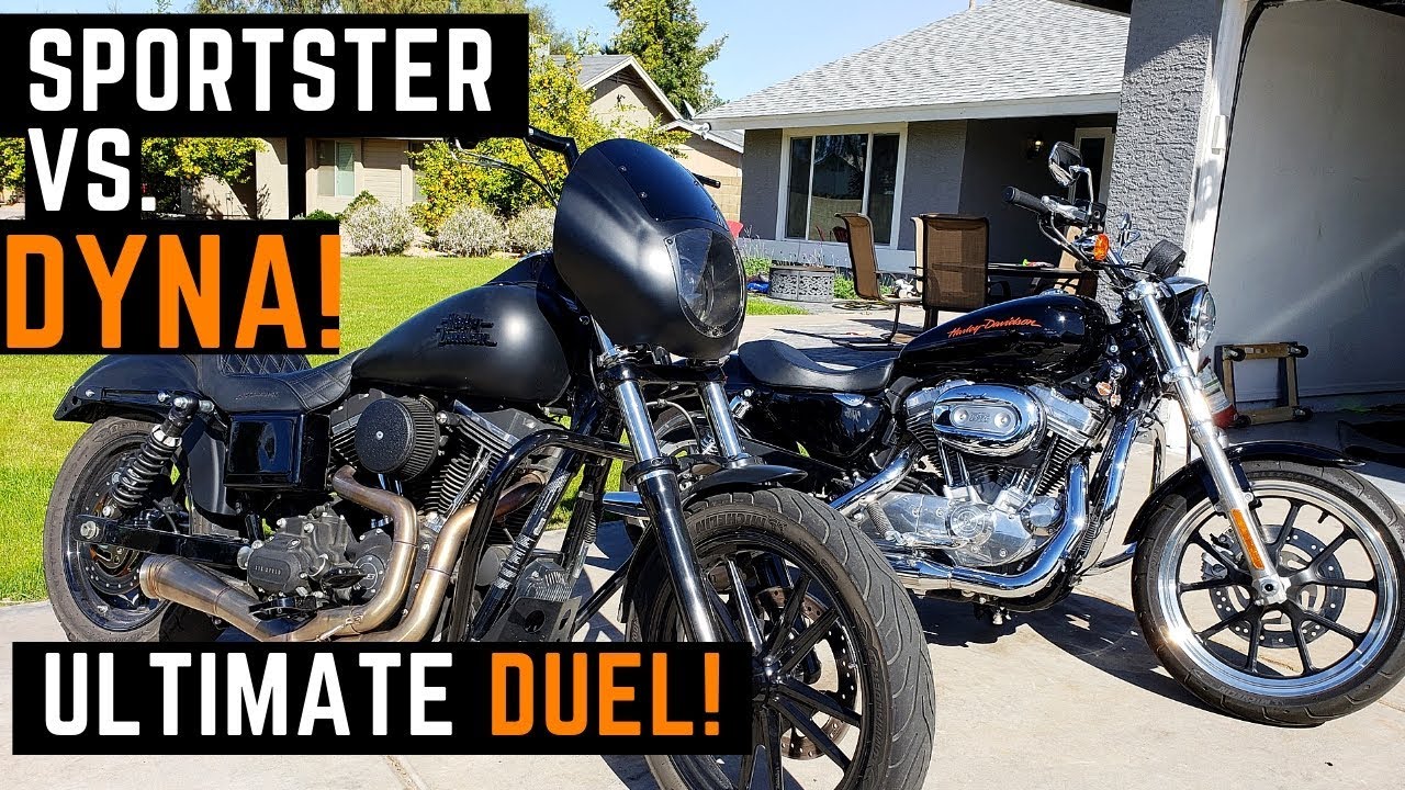 Dyna против Sportster! Сравнение бок о бок. Какой Harley лучший? Руководство покупателя. Обзор. Р...