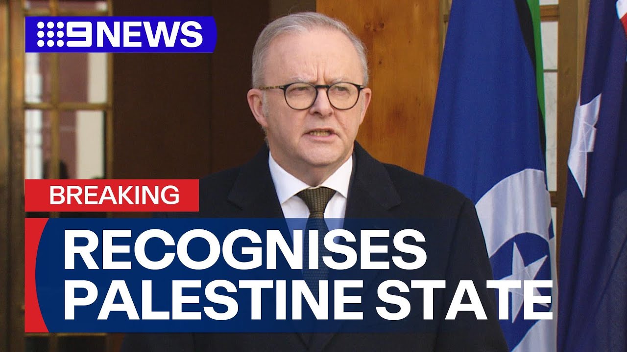 Australia to recognise Palestinian statehood | 9 News Australia