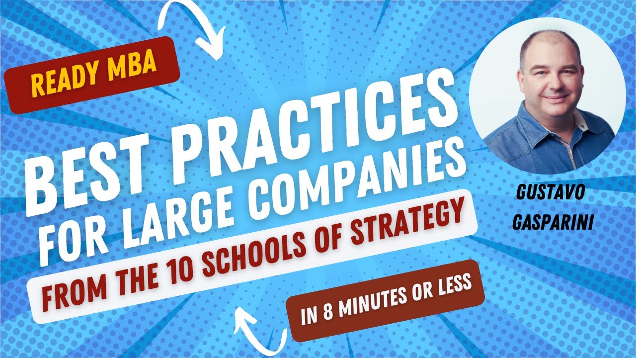 Strategy Management - Best Practices for Large Companies from the 10 Schools of Strategy (Video #37)