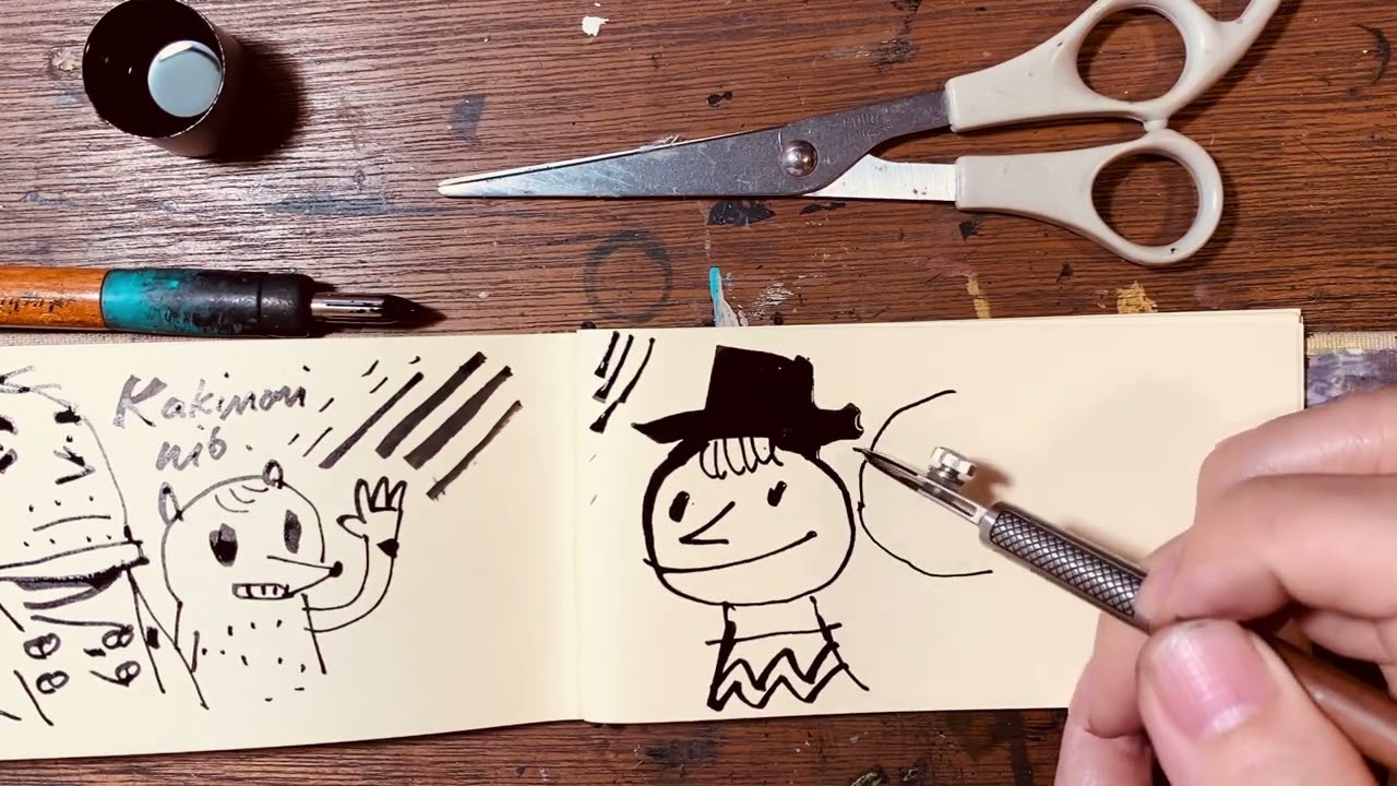 Kakimori nib vs Handwritmic ruling pen