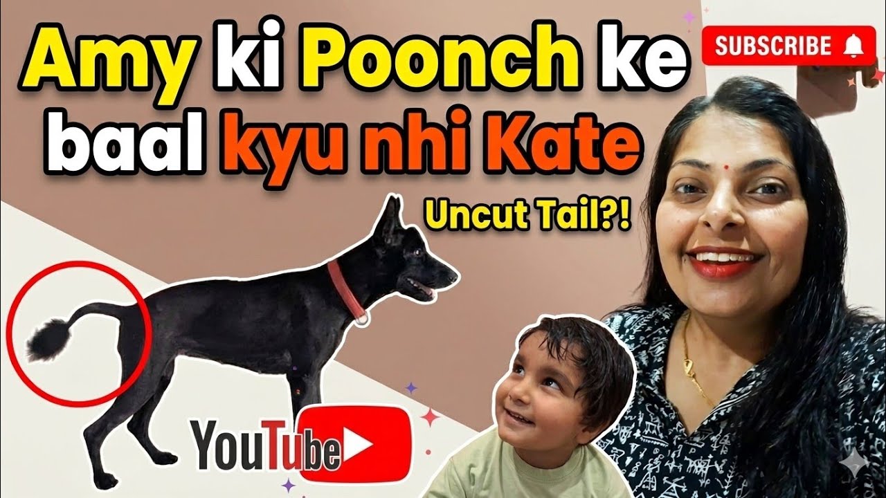 Amy ki poonch ke baal kyu nhi kaate ????