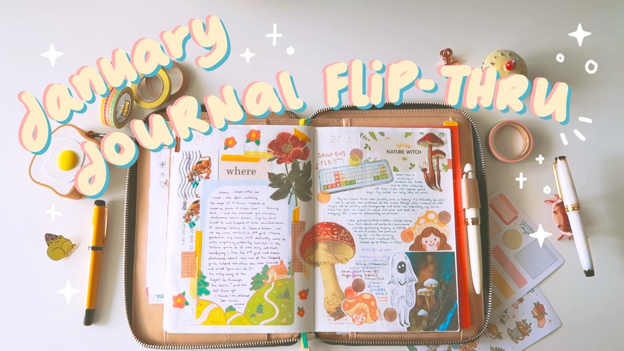 january in my journal // hobonichi cousin 2021 flip-through