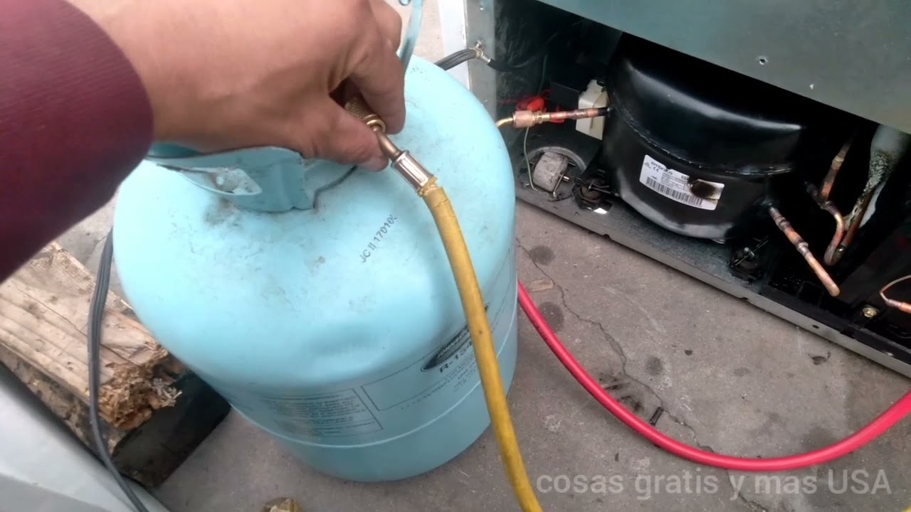 como presurizar ,hacer vacio y carga de refrigerante a refrigerador para principiantes.