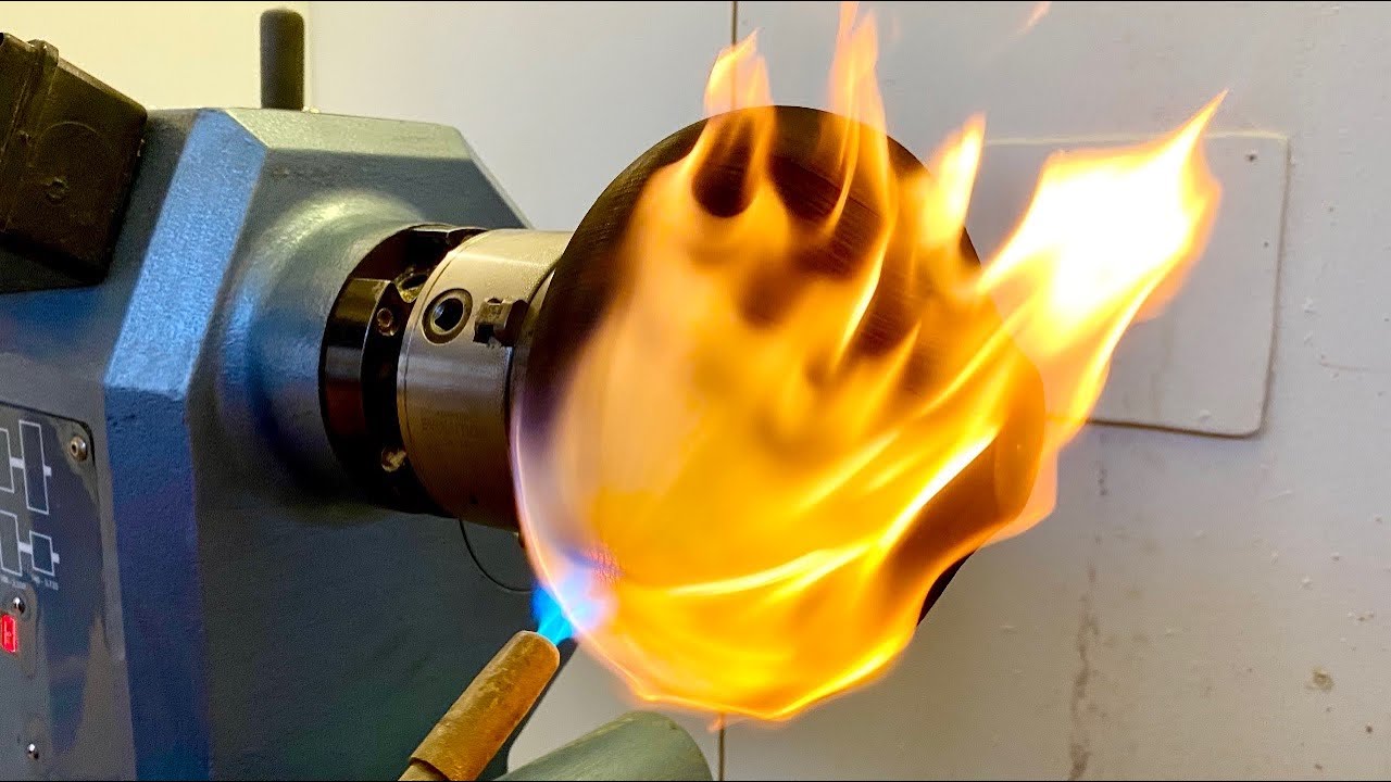 Woodturning - With Fire !!