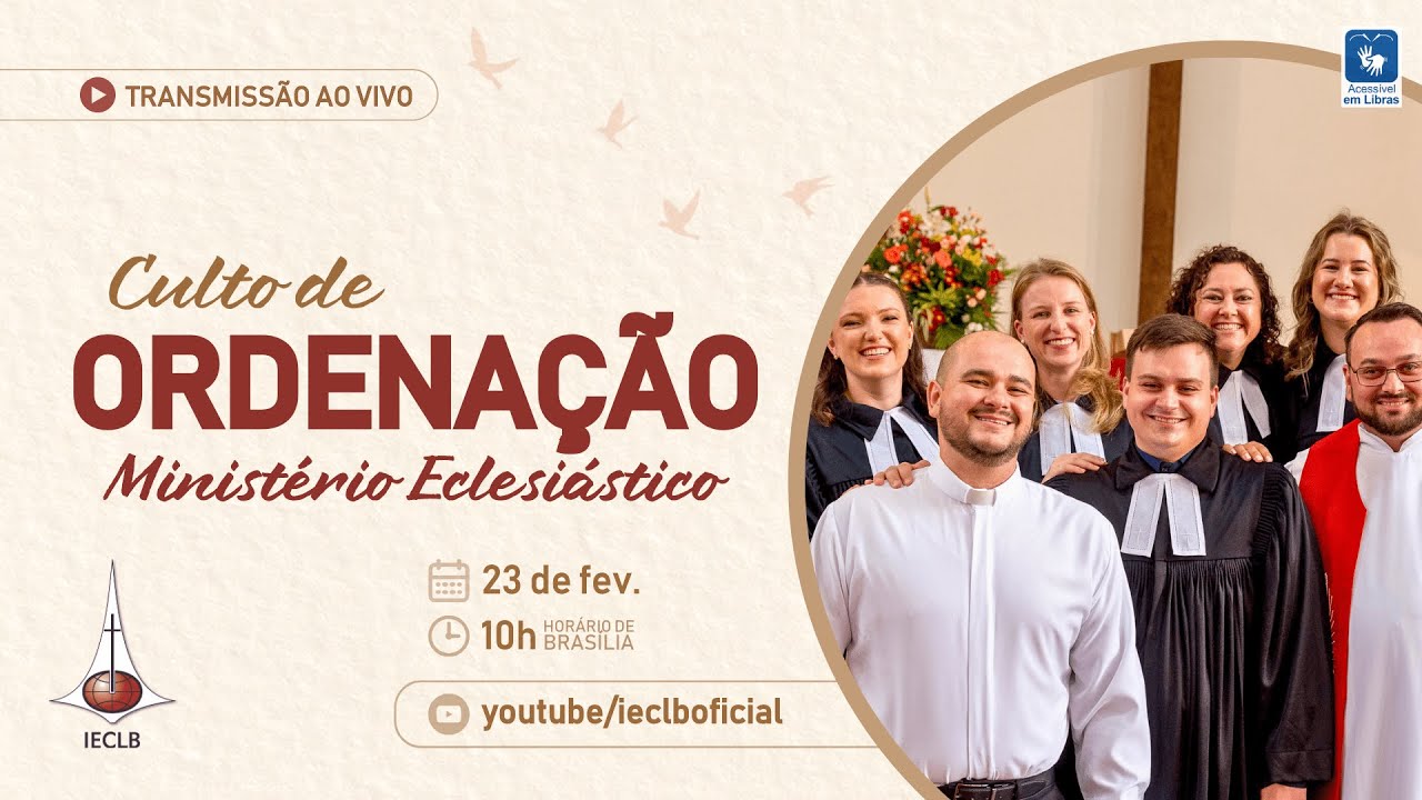 🔴 CULTO DE ORDENAÇÃO AO MINISTÉRIO ECLESIÁSTICO 2025 | IECLB