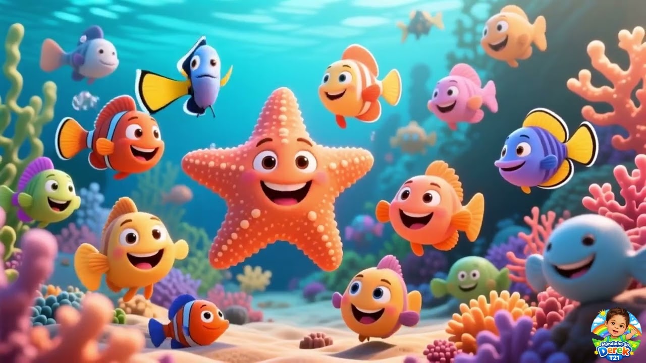 🐠 Música Infantil do Fundo do Mar 🌊 | Dança e Diversão no Mundinho do Derek!