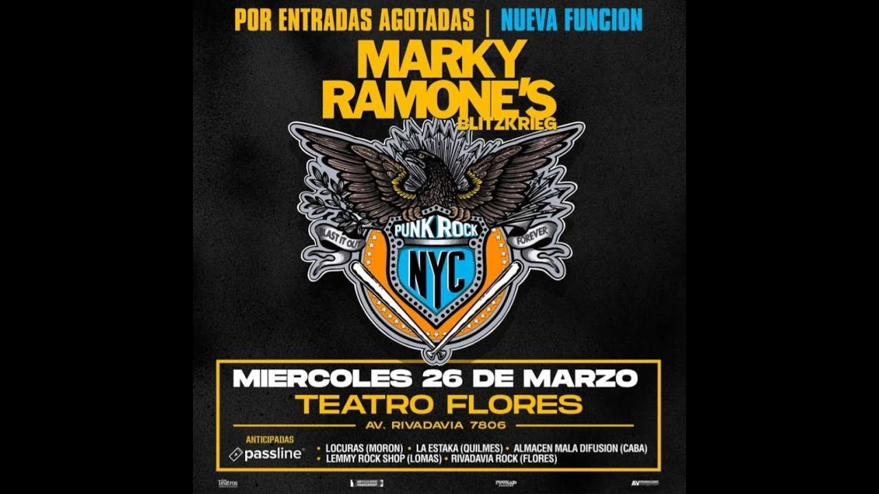Marky Ramone's Blitzkrieg *Teatro Flores*