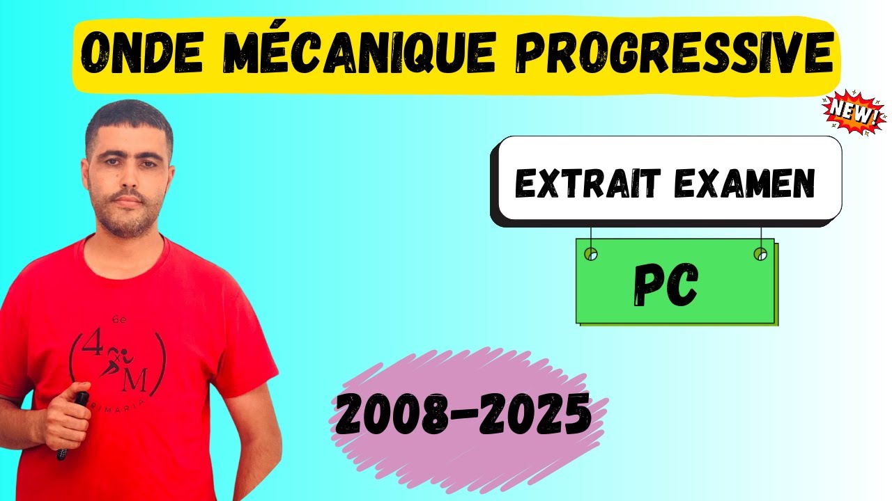 Onde Mécanique Progressive Périodique Extrait de l'examen national Science Physique PC(2008-2025)