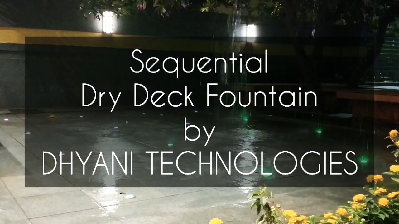 Sequential Dry Deck Fountain