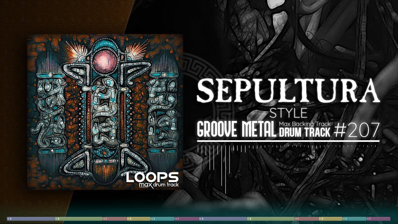 Groove Metal Drum Track / Sepultura Style / 180 bpm