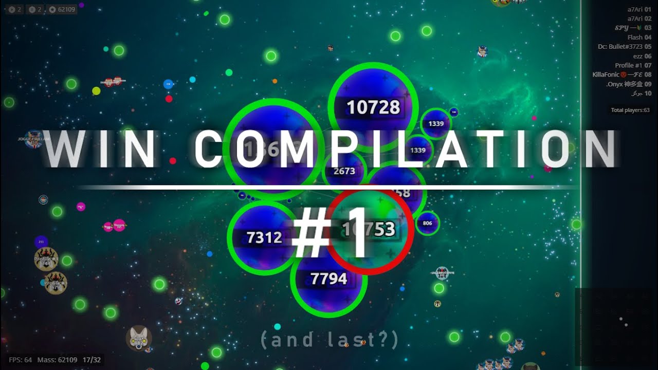 Agar.io Multibox Win compilation #1 [HSLO]