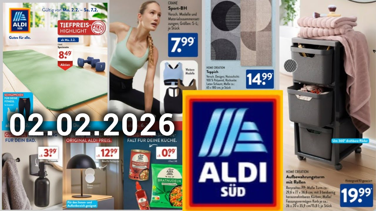 ✨ Aldi PROSPEKT ANGEBOTE Von Mo. 02.02.26 | ANGEBOTE DER WOCHE 🛒 #aldisüd #aldi